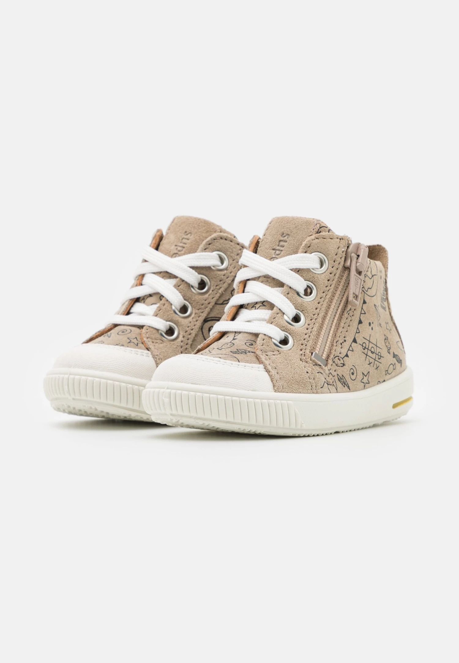Superfit Moppy - Sneakers Hoog - Beige/Weiß 4 Superfit Moppy - Sneakers Hoog - Beige/Weiß - Afbeelding 2