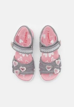 Superfit Emily - Sandalen - Hellgrau/Rosa -Superfit Verkoopwinkel c203734bbdc2406cbb9a895bf27c695b