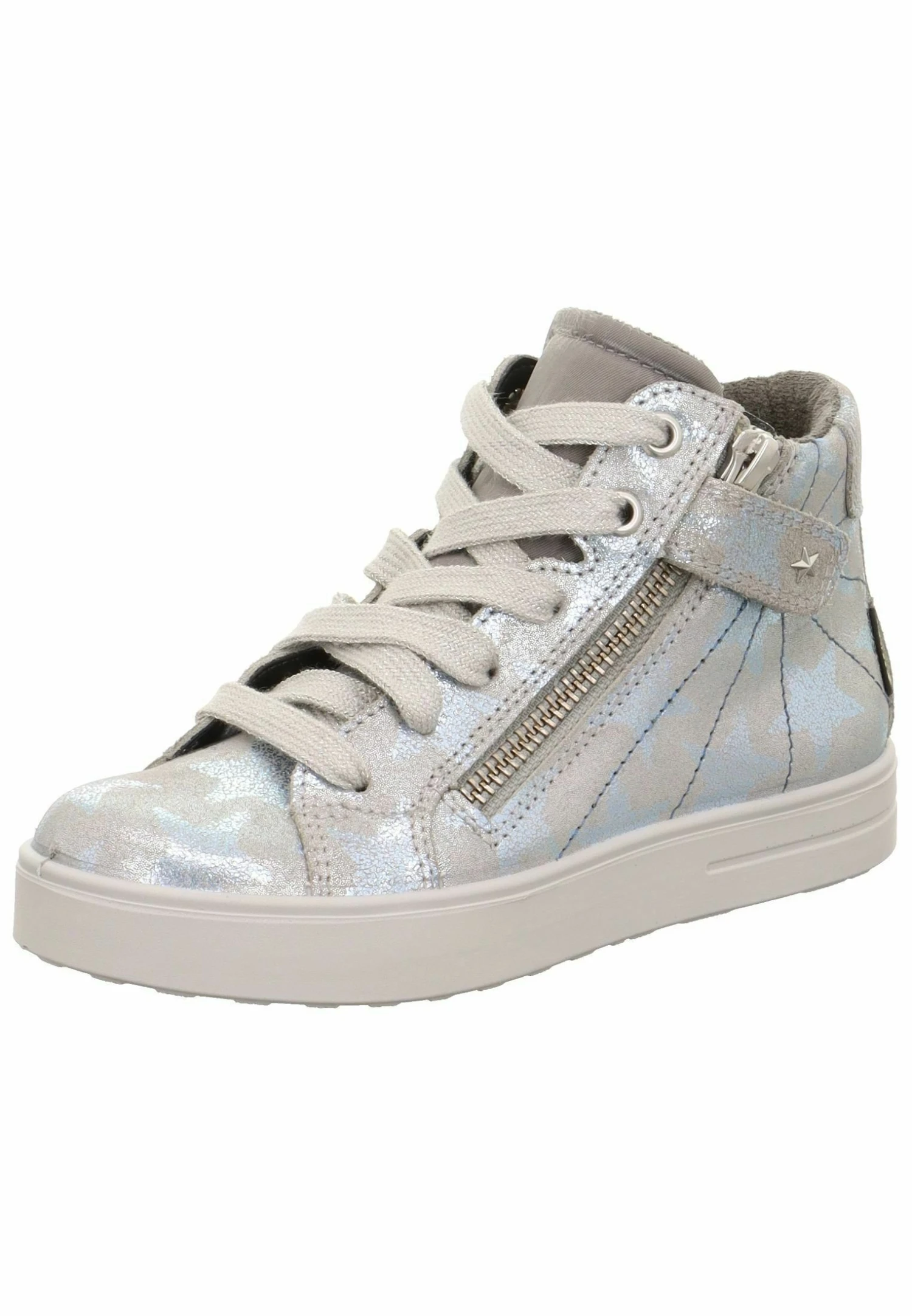 Superfit Sneakers Hoog - Hellgrau 4 Superfit Sneakers Hoog - Hellgrau - Afbeelding 2