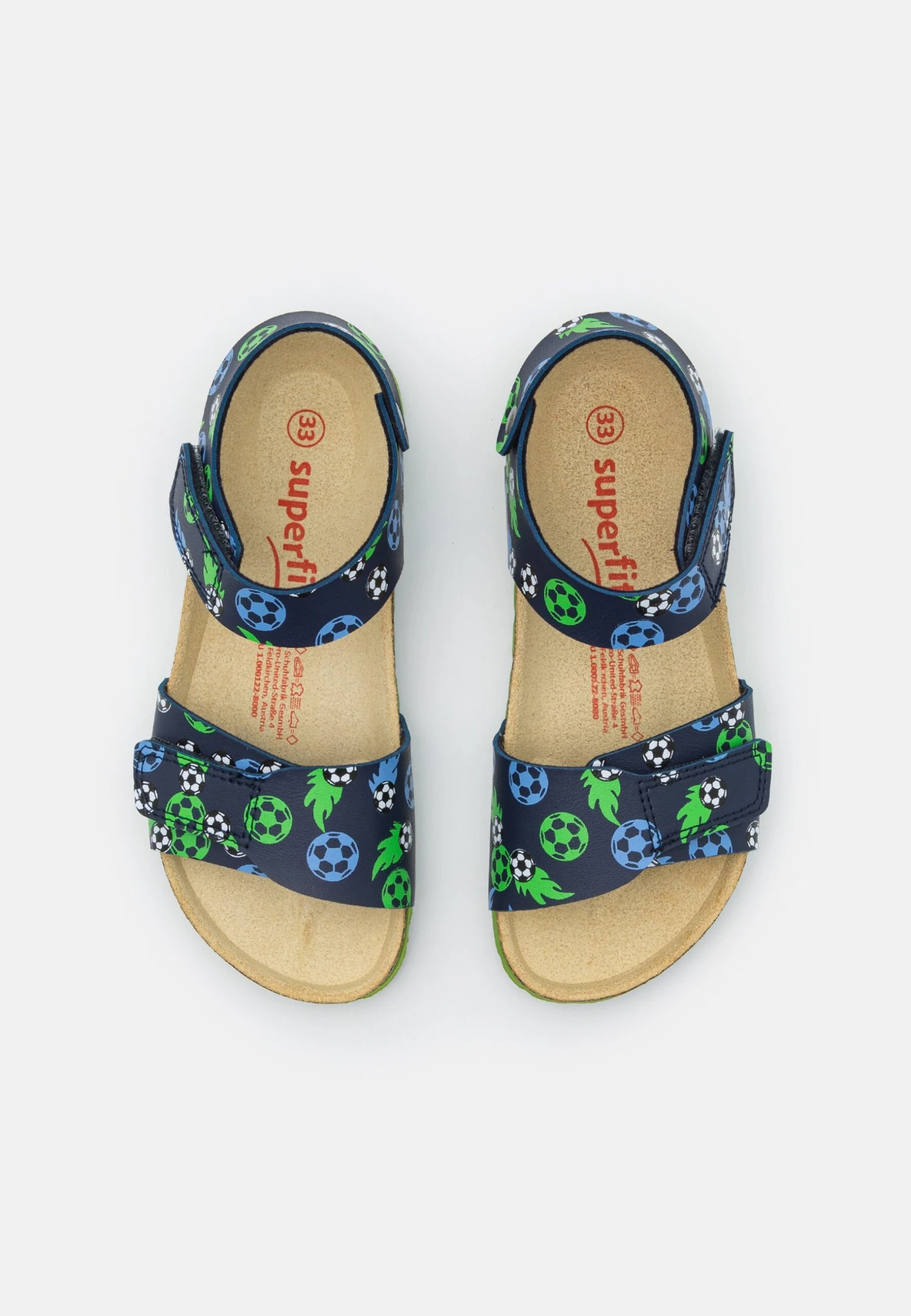 Superfit Fussbettpantoffel - Sandalen - Blau/Grün 6 Superfit Fussbettpantoffel - Sandalen - Blau/Grün - Afbeelding 4